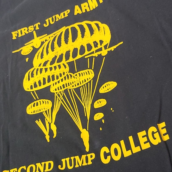 Vintage Army t shirt black size XL - Picture 8 of 8